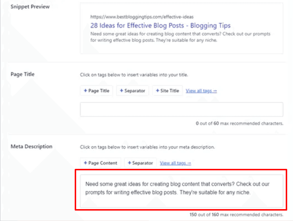 hướng dẫn cách thêm keyword và meta description trong wordpress 4