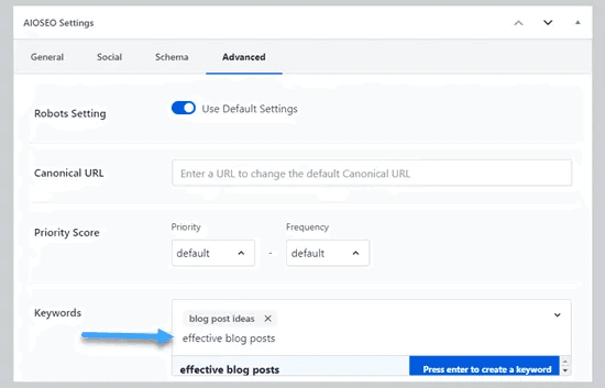 hướng dẫn cách thêm keyword và meta description trong wordpress 5