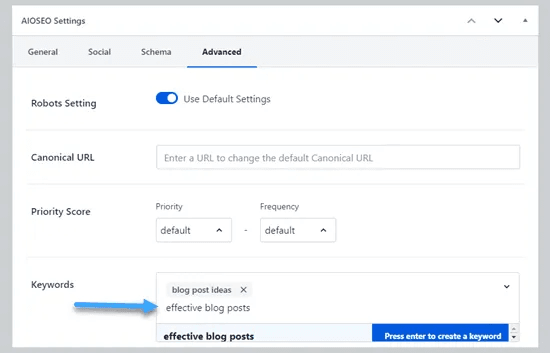 hướng dẫn cách thêm keyword và meta description trong wordpress 5