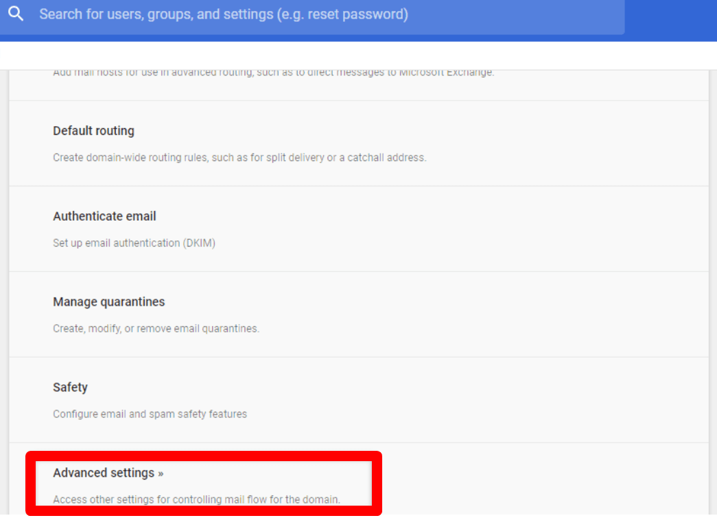 hướng dẫn chặn email domain từ bên ngoài trong google workspace 3
