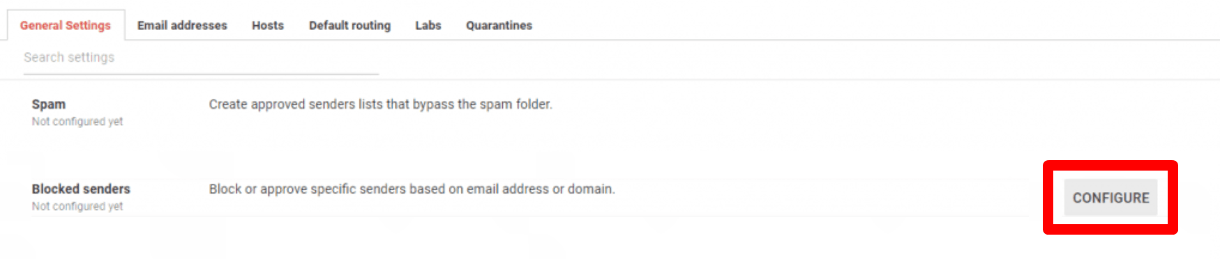 hướng dẫn chặn email domain từ bên ngoài trong google workspace 4
