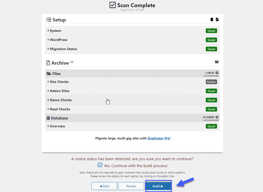 hướng dẫn chuyển dữ liệu bằng duplicator wordpress migration plugin 5