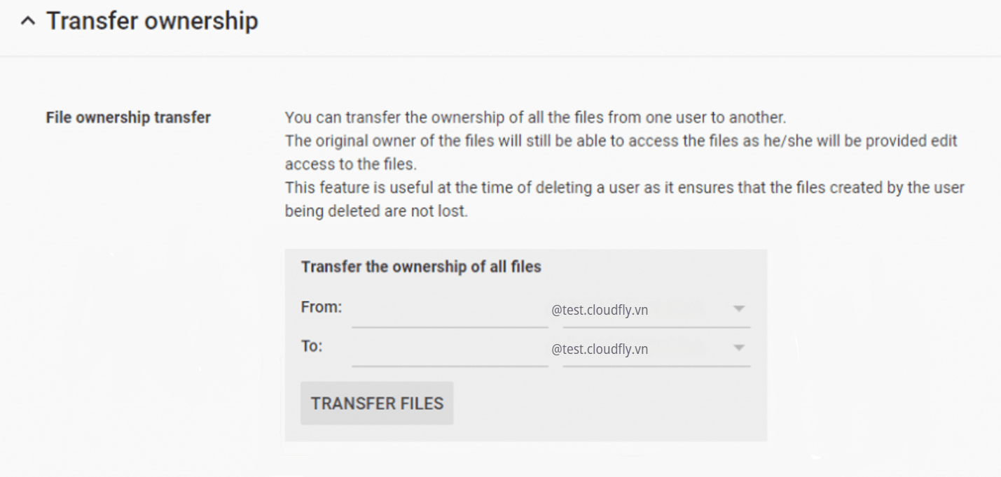 hướng dẫn chuyển dữ liệu drive giữa các user trong google workspace 3