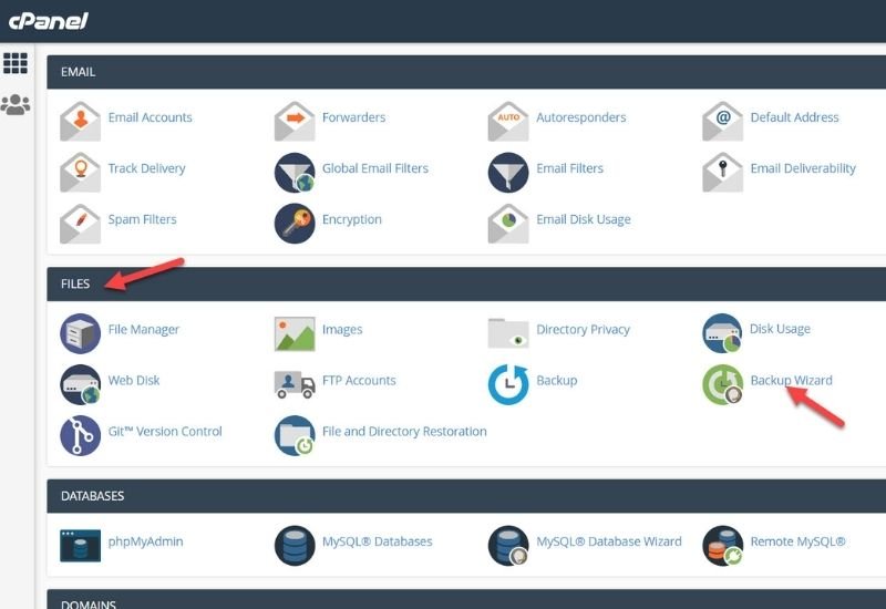 hướng dẫn sao lưu dữ liệu website trên hosting wordpress cpanel 1