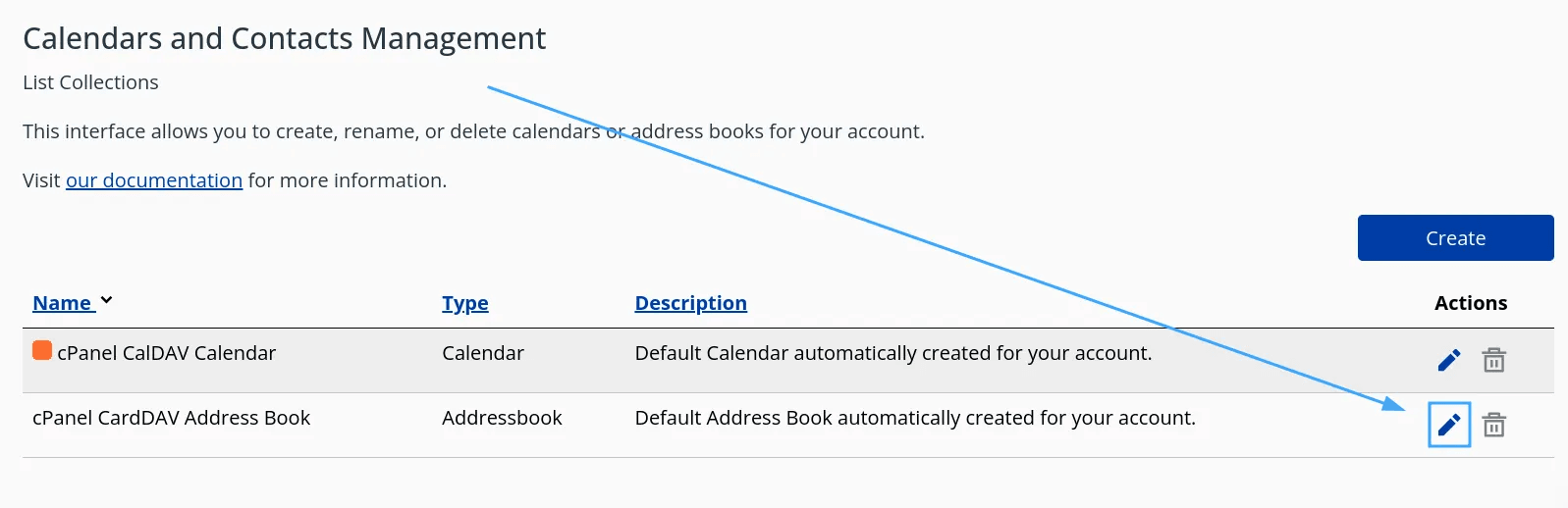 hướng dẫn sử dụng calendars and contacts management trên cpanel 11