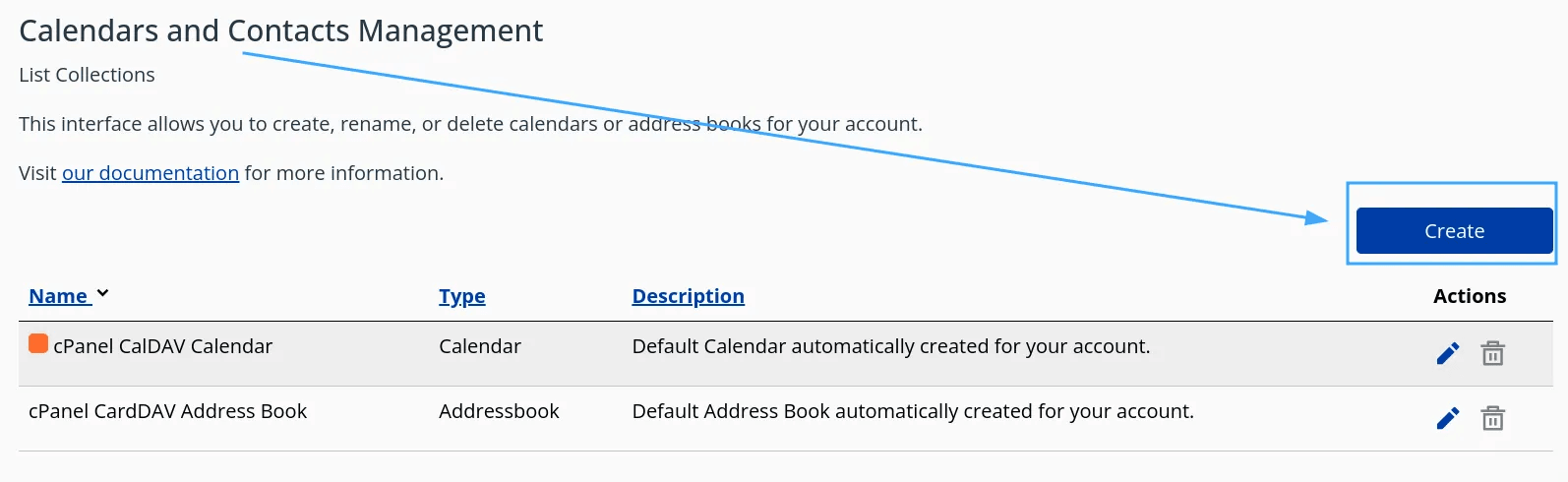 hướng dẫn sử dụng calendars and contacts management trên cpanel 2