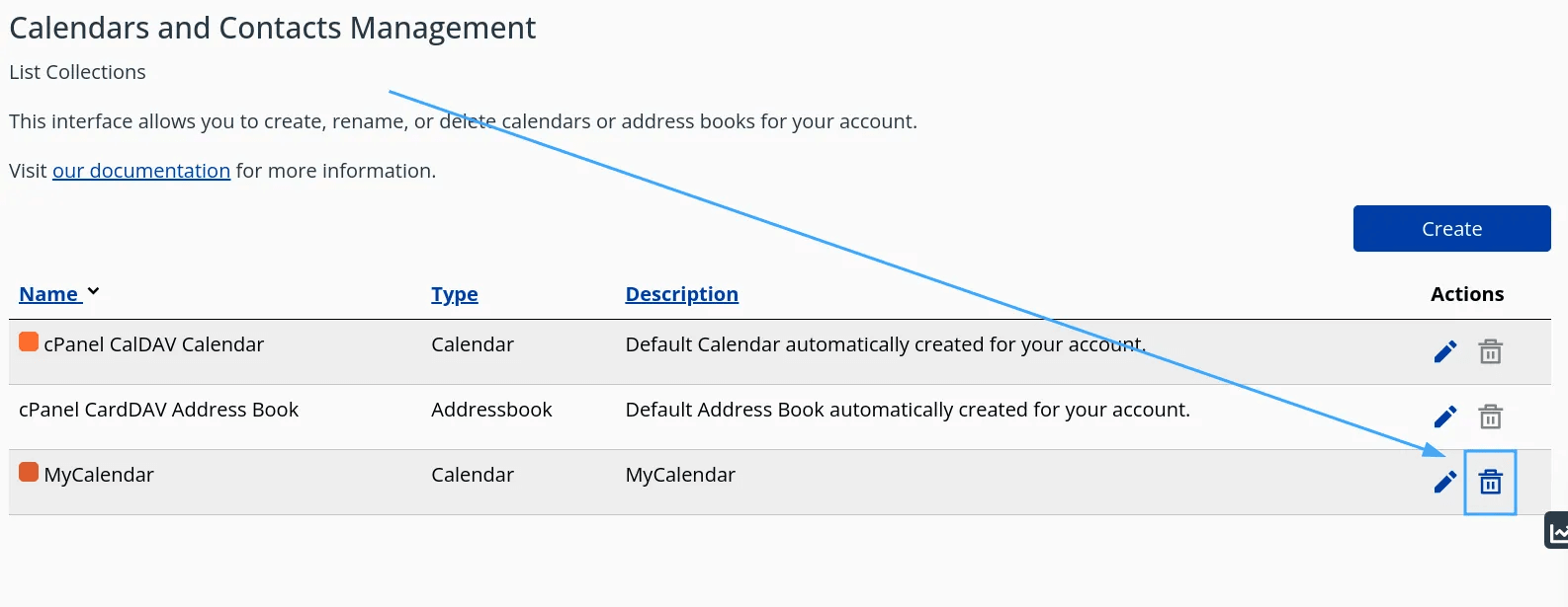 hướng dẫn sử dụng calendars and contacts management trên cpanel 8