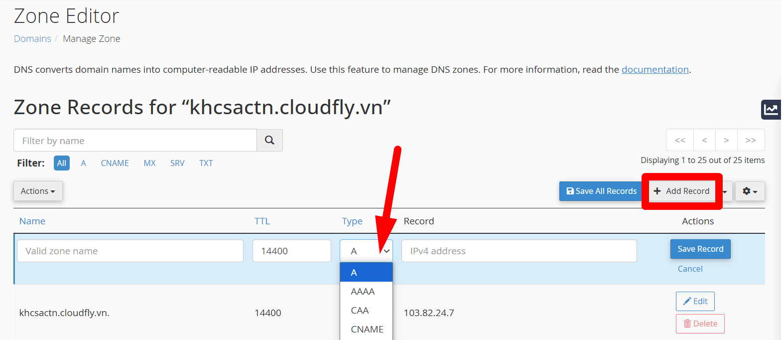 hướng dẫn sử dụng chức năng zone editor trong cpanel 3