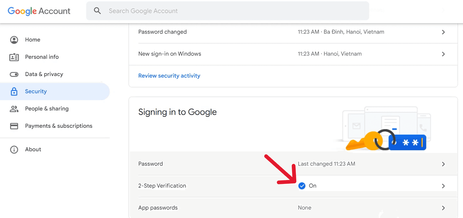 hướng dẫn tạo mật khẩu ứng dụng cho email google workspace 4