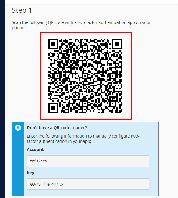 hướng dẫn thêm xác thực hai bước khi truy cập vào cpanel của hosting 4