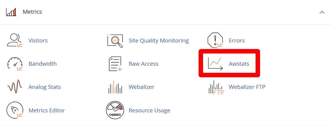 hướng dẫn xem biểu đồ truy cập awstats trên cpanel hosting chi tiết 2