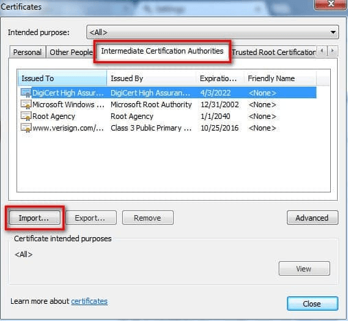 khắc phục lỗi ssl khi vào facebook bằng cách sửa lại chứng chỉ trên chrome 3