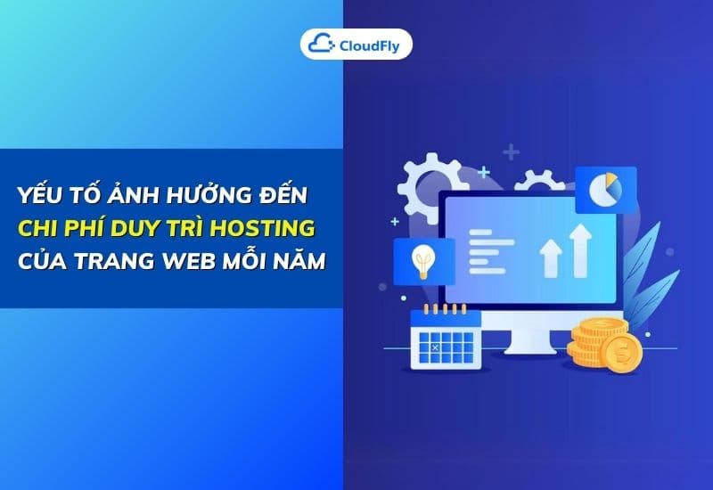 yếu tố ảnh hưởng đến chi phí duy trì hosting của trang web mỗi năm